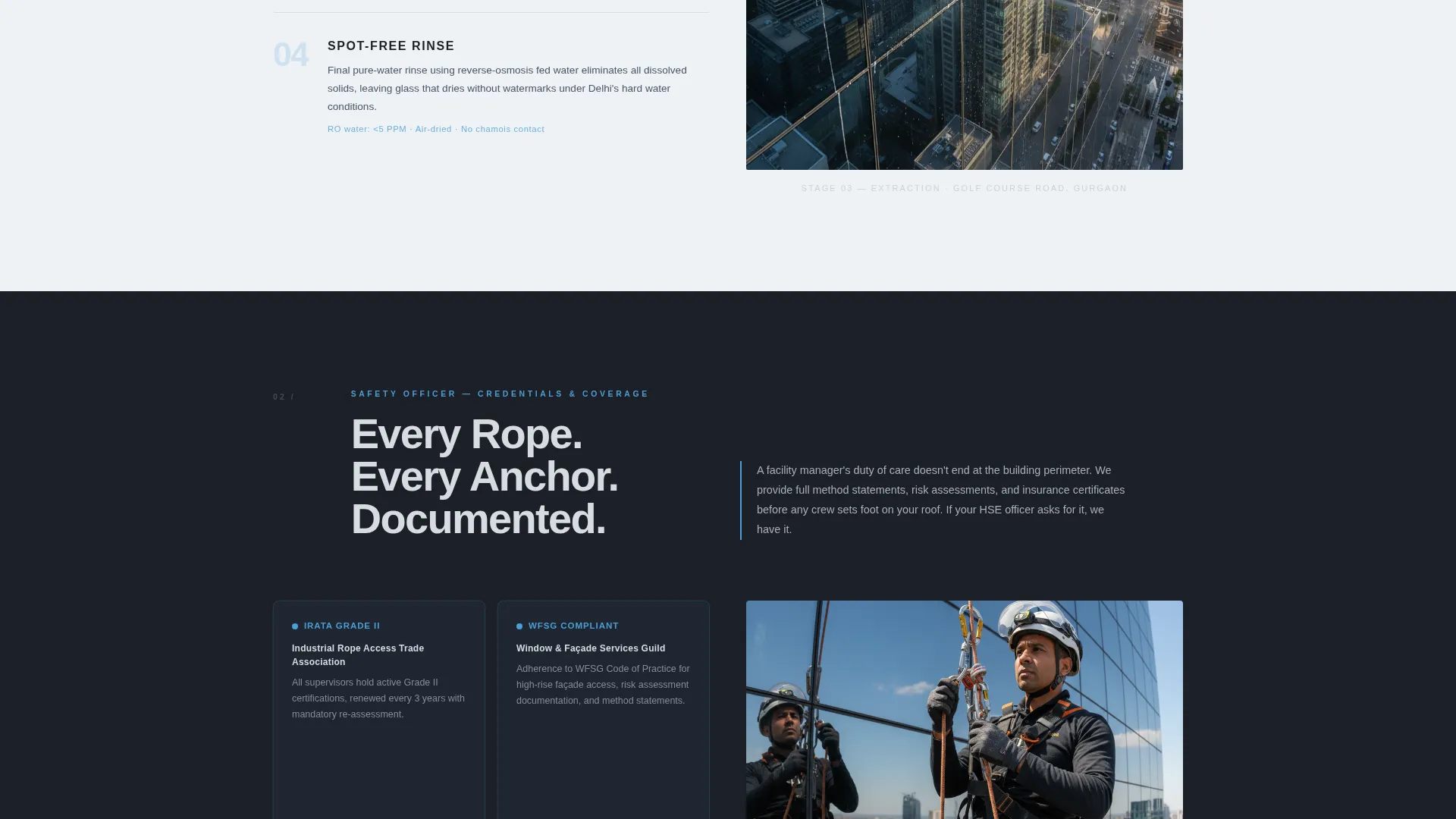 Delhi Window Cleaning Landing Page Template