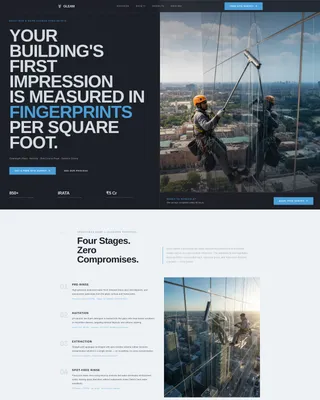 Delhi Window Cleaning Landing Page Template