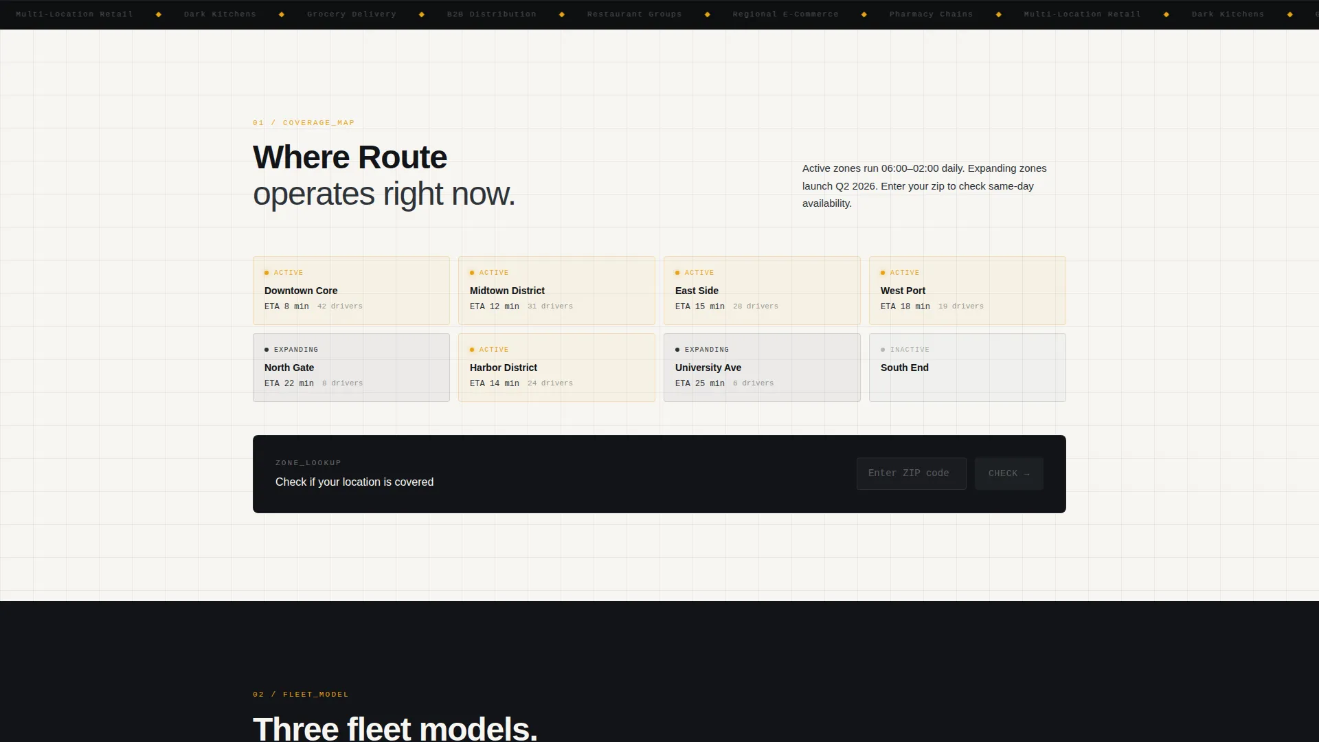 Precision Dispatch Delivery Service Landing Page Template