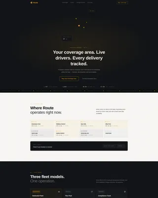 Precision Dispatch Delivery Service Landing Page Template