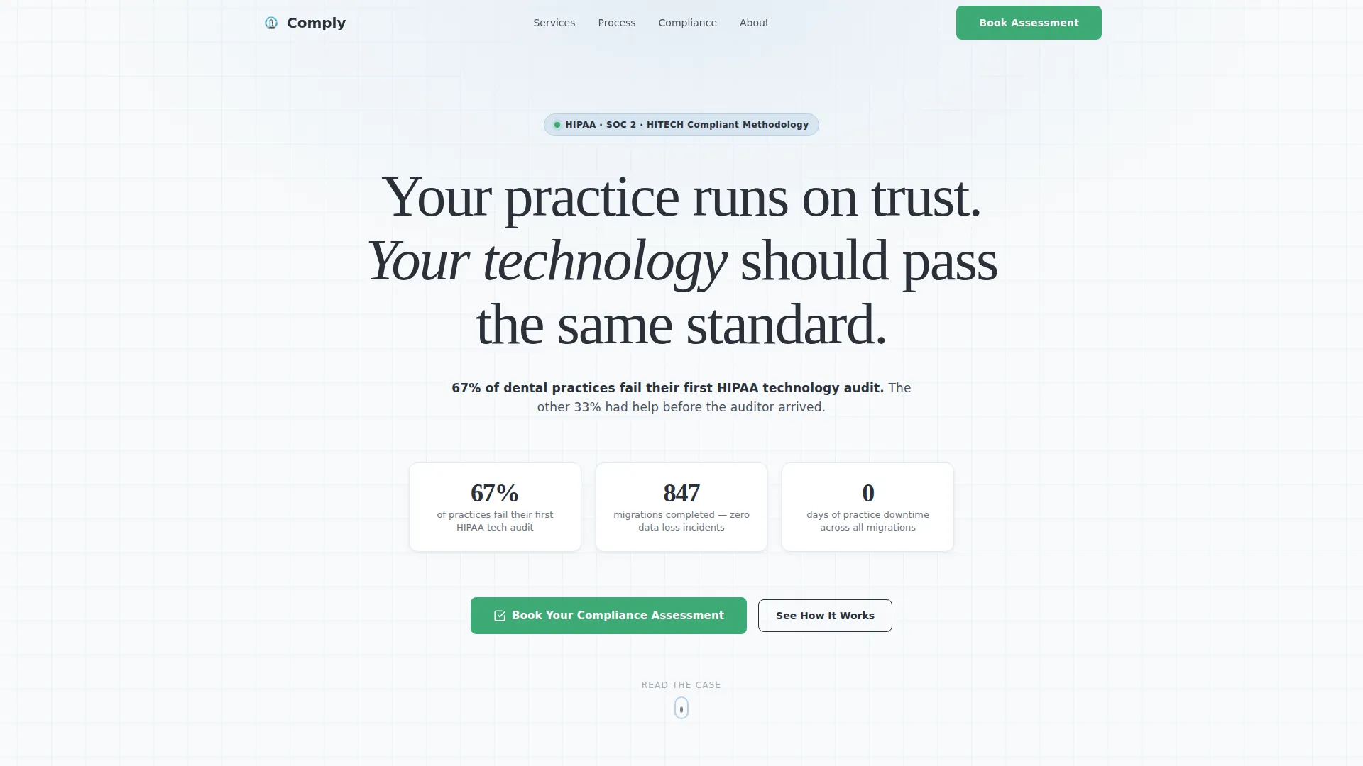 Dental Digital Transformation Consultant Landing Page