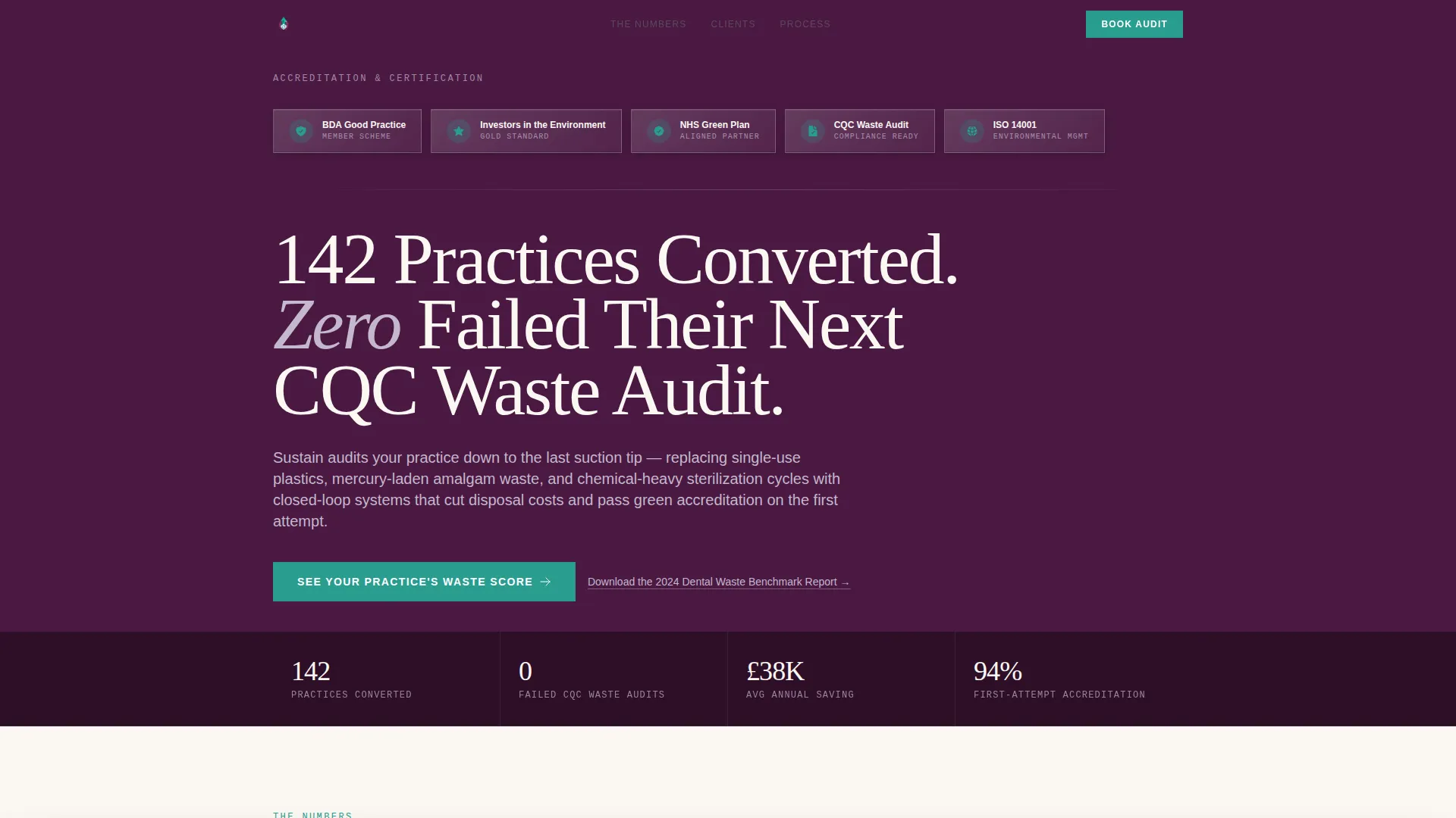 Authoritative Dentalsustainability Landing Page Template