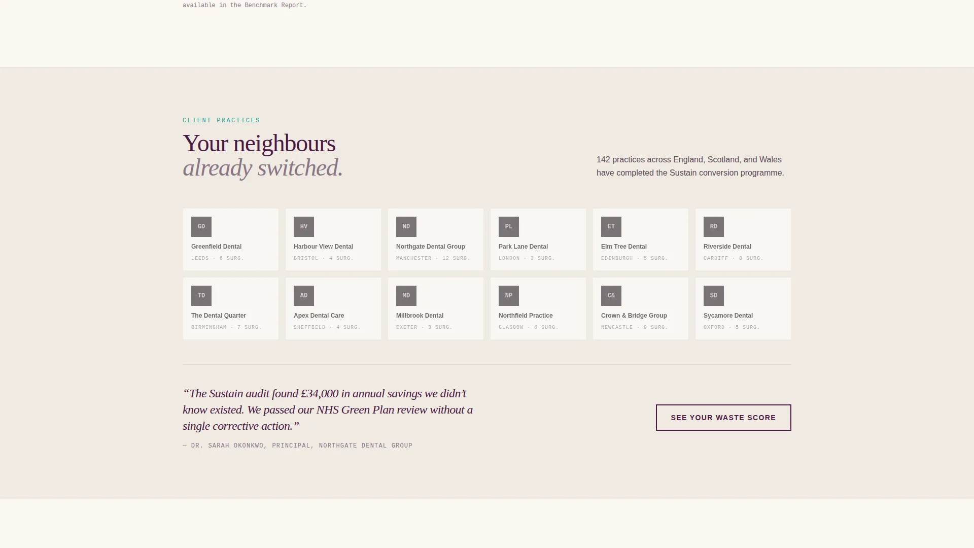 Authoritative Dentalsustainability Landing Page Template