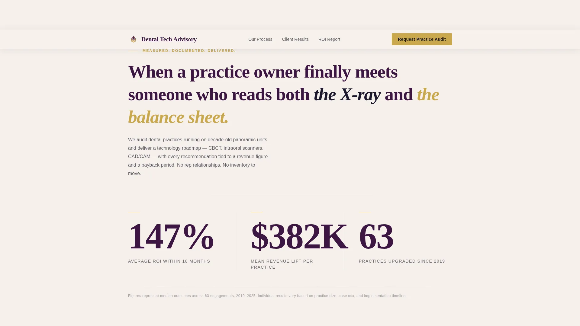 Dental Technology Consultant Landing Page Template