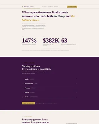 Dental Technology Consultant Landing Page Template