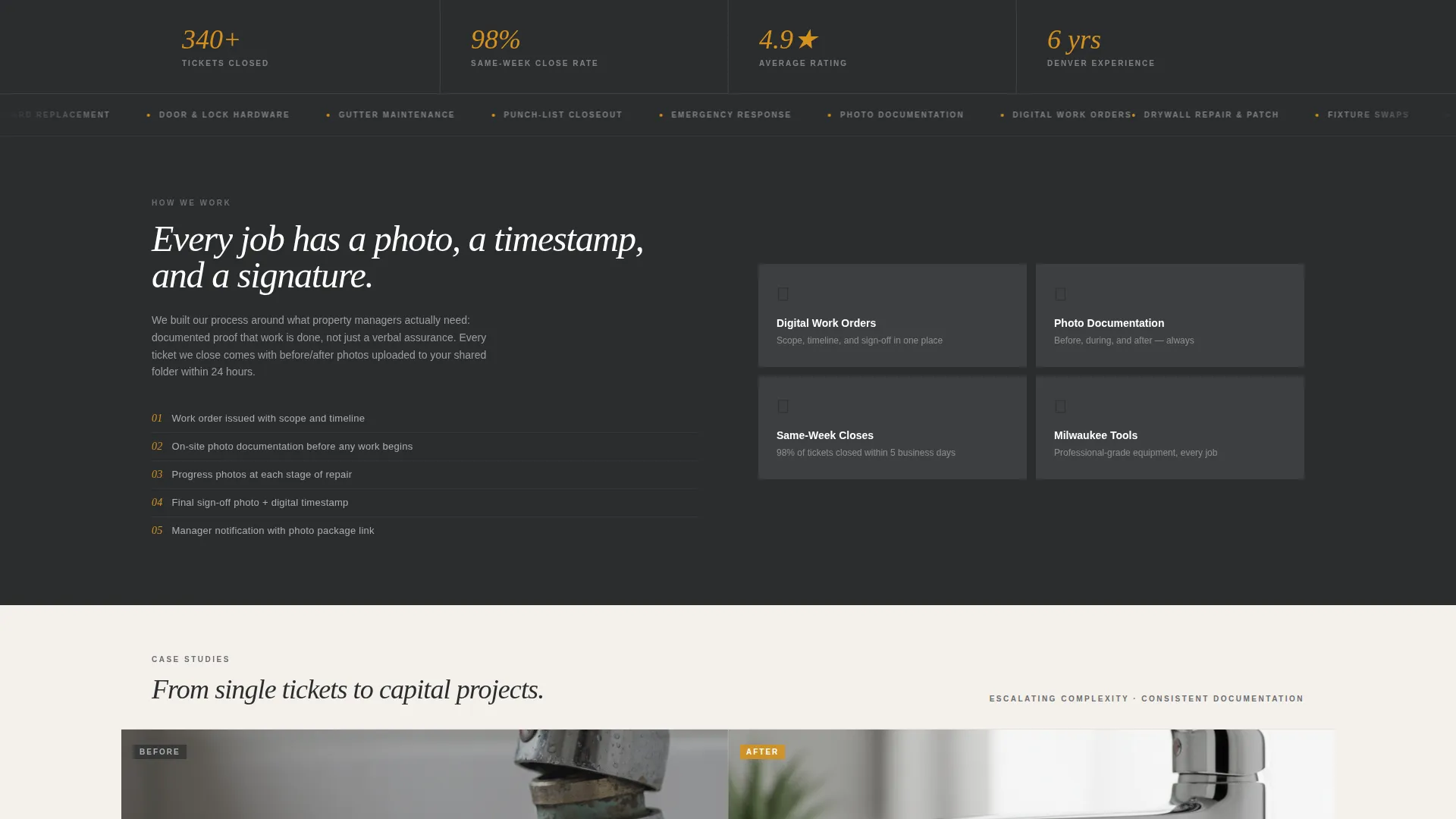 Reliable Handyman | Free Website Template | Rocket