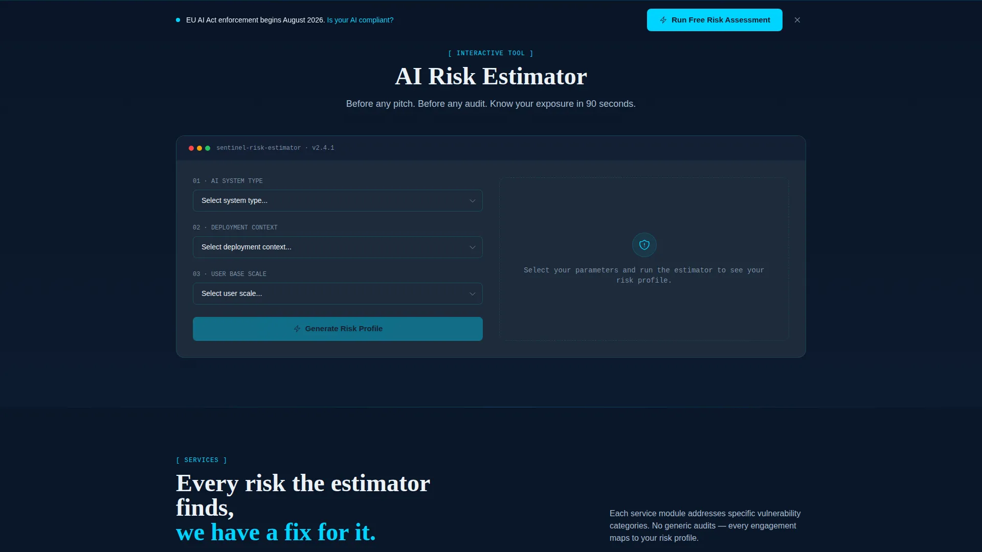 AI & Machine Learning Cost Calculator Website Template