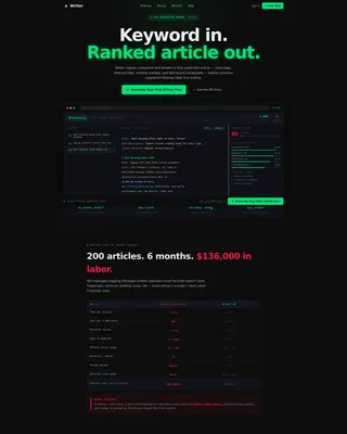 Micro-SaaS & Developer Tools Professional Website Template
