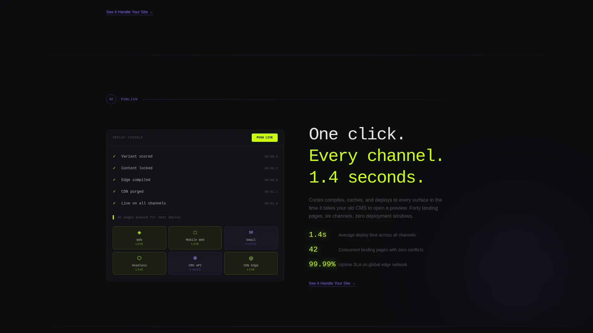 AI-Powered CMS Landing Page Template