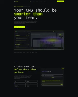 AI-Powered CMS Landing Page Template
