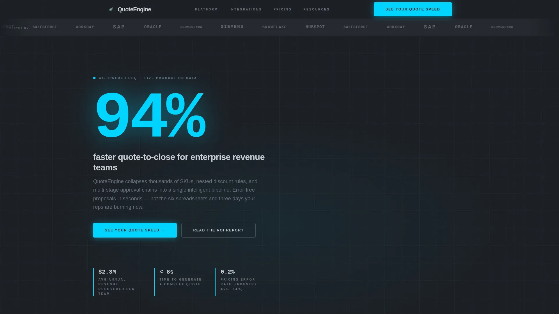 AI-Powered Enterprise Software Pricing Website Template
