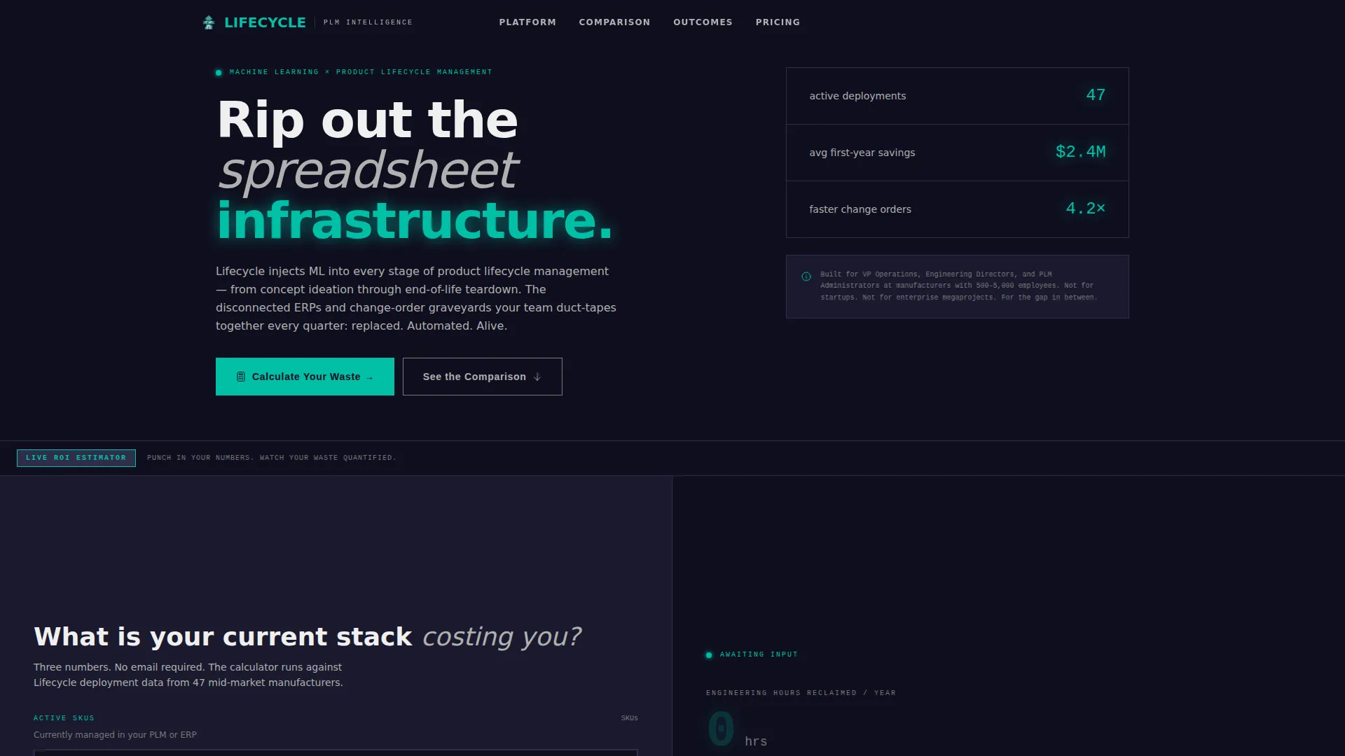 AI-Powered Enterprise Software Specialist Cost Calculator Website Template