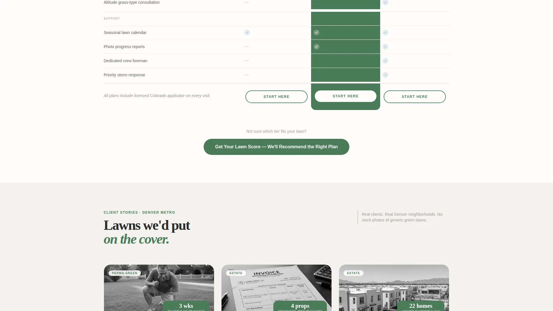Editorial Lawncare | Free Website Template | Rocket