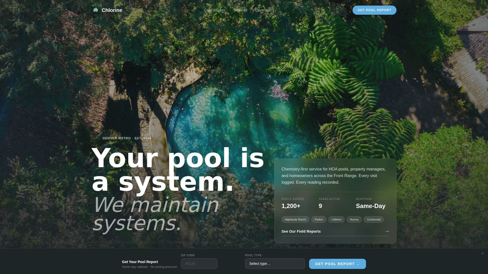 Precision Poolcleaning | Free Website Template | Rocket