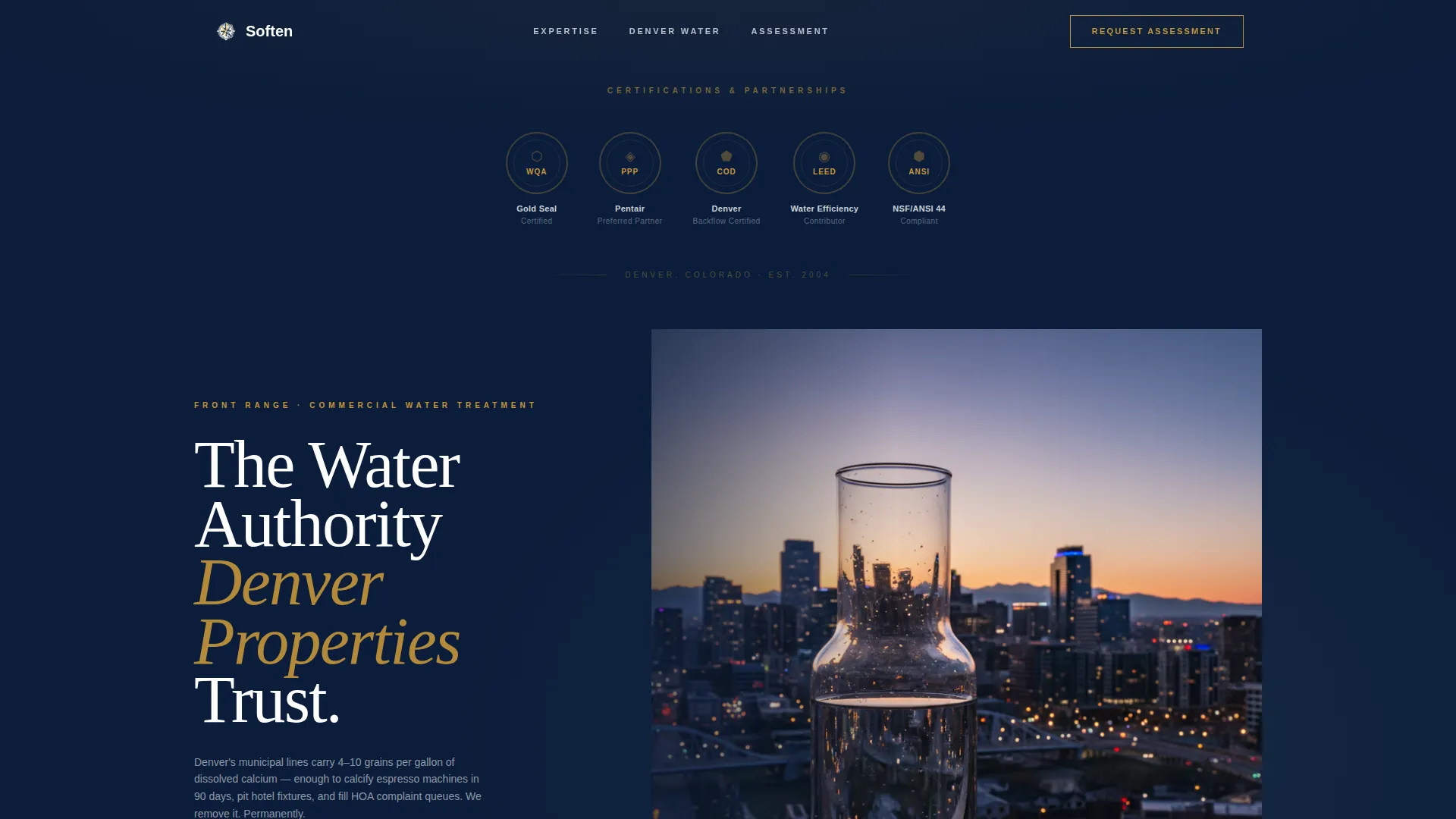 Authoritative Watertreatment | Free Website Template | Rocket