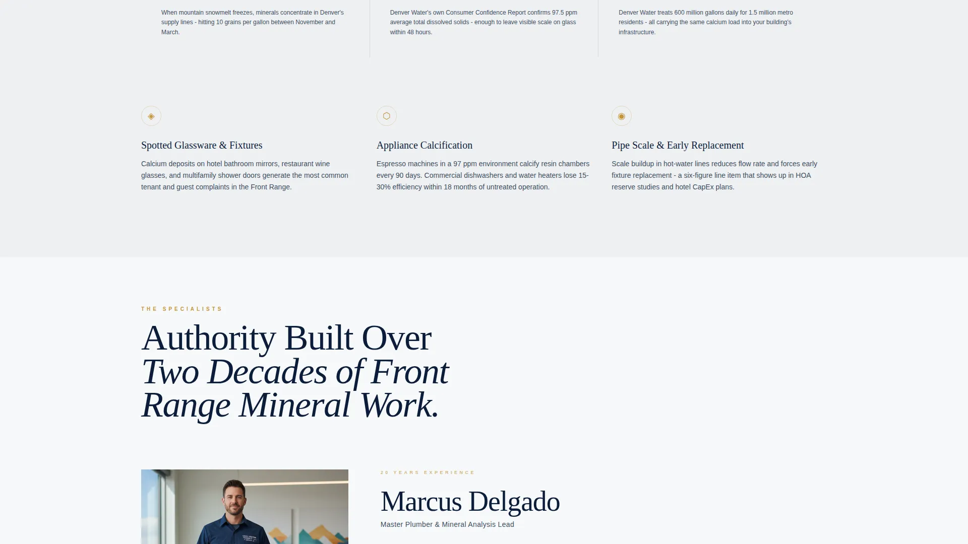 Authoritative Watertreatment | Free Website Template | Rocket