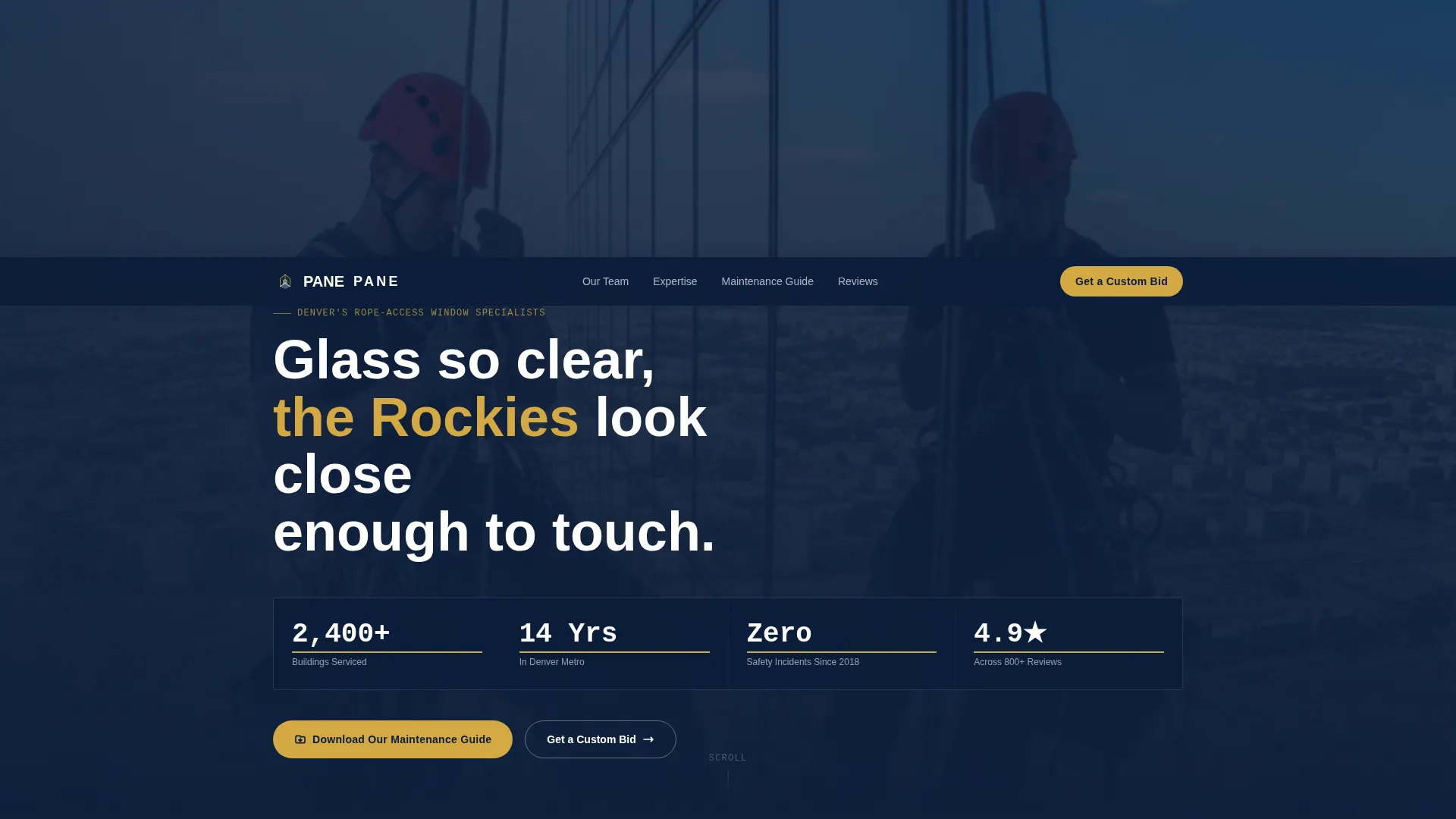 Precision Windowcleaning | Free Website Template | Rocket