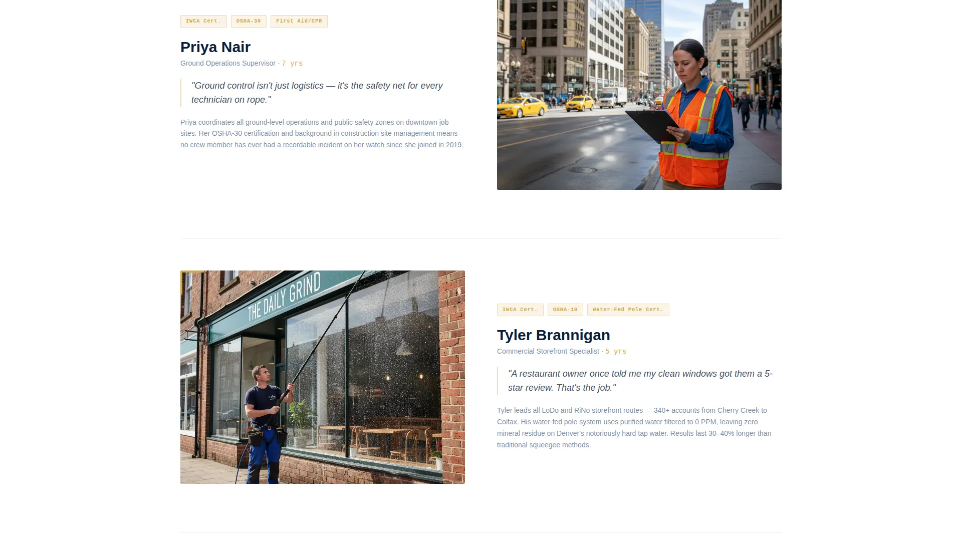 Precision Windowcleaning | Free Website Template | Rocket