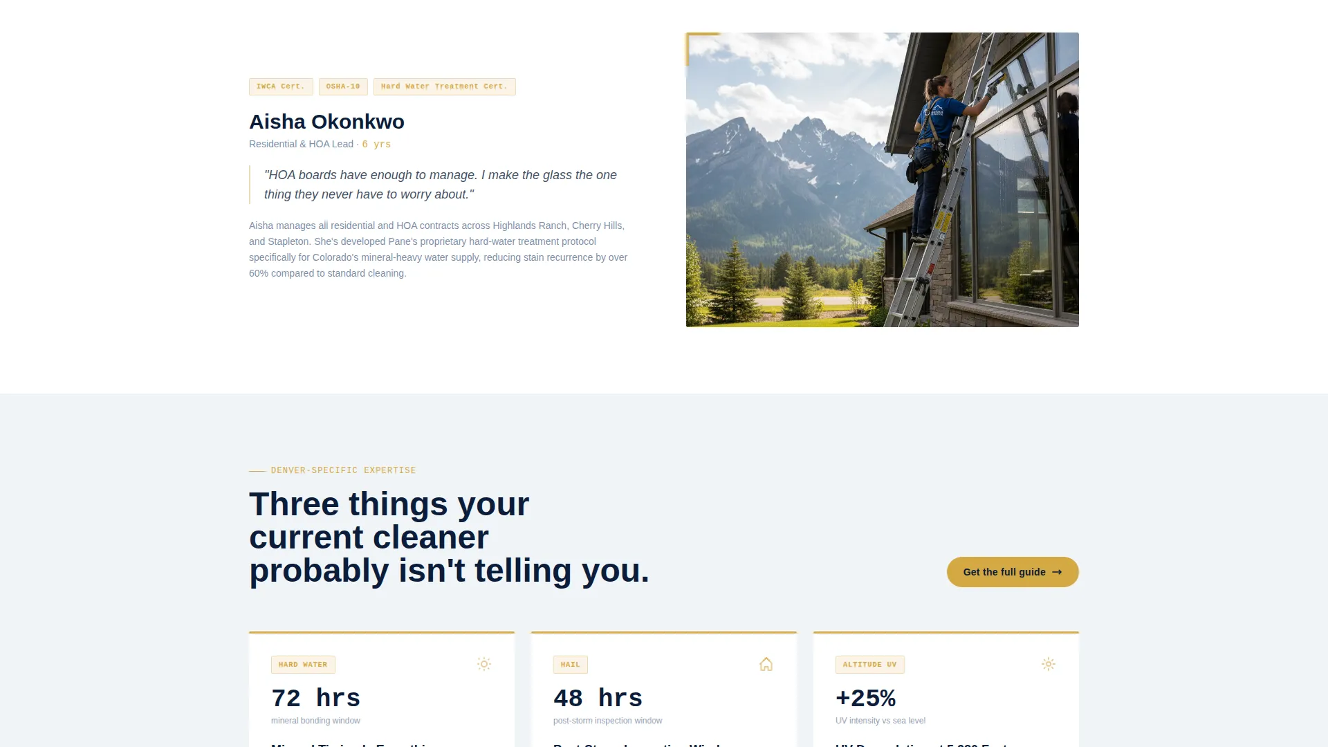 Precision Windowcleaning | Free Website Template | Rocket