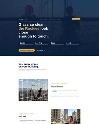 Precision Windowcleaning | Free Website Template | Rocket