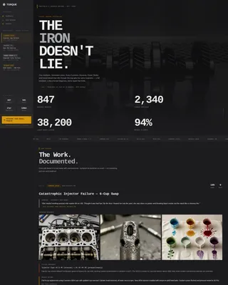 Diesel Mechanic Portfolio & Gallery Landing Page