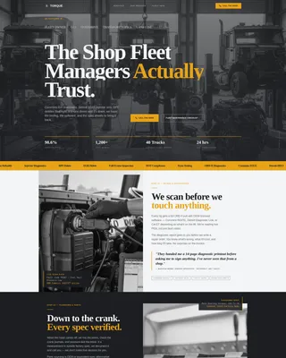 Authoritative Diesel Repair Landing Page Template