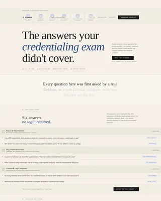 Dietitian FAQ & Common Questions Website Template