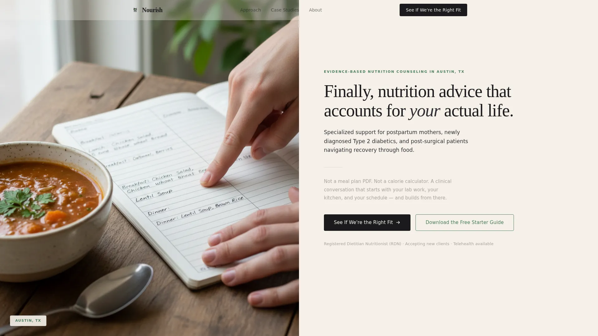 Advanced Dietitian Appointment Booking Website Template