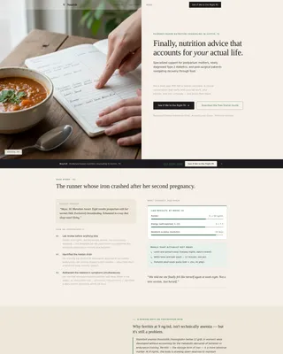 Advanced Dietitian Appointment Booking Website Template