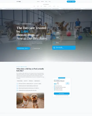 Premium Dog Daycare Coupon & Discount Landing Page
