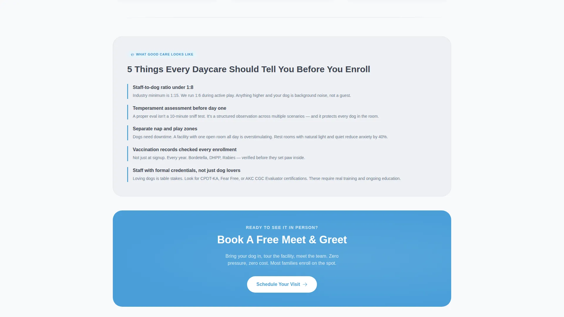 Dog Daycare Landing Page Template for Facebook Ads