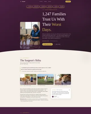 Dog Daycare Booking Landing Page Template