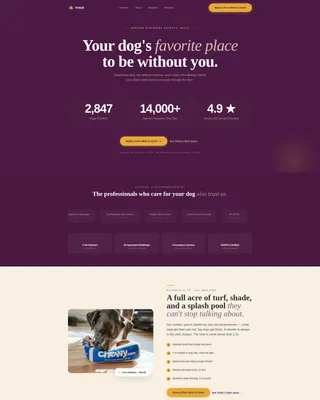 Dog Daycare Local SEO Landing Page Template