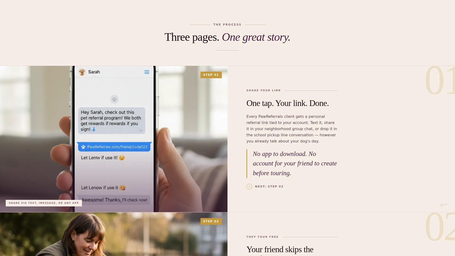 Dog Daycare Referral Program Landing Page Template