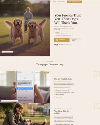 Dog Daycare Referral Program Landing Page Template