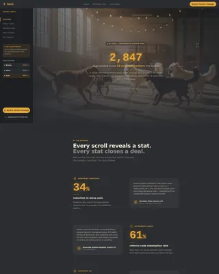 Dog Daycare Seasonal Promotion Landing Page Template