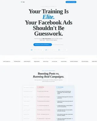 Dog Trainer Facebook Ads Landing Page Template