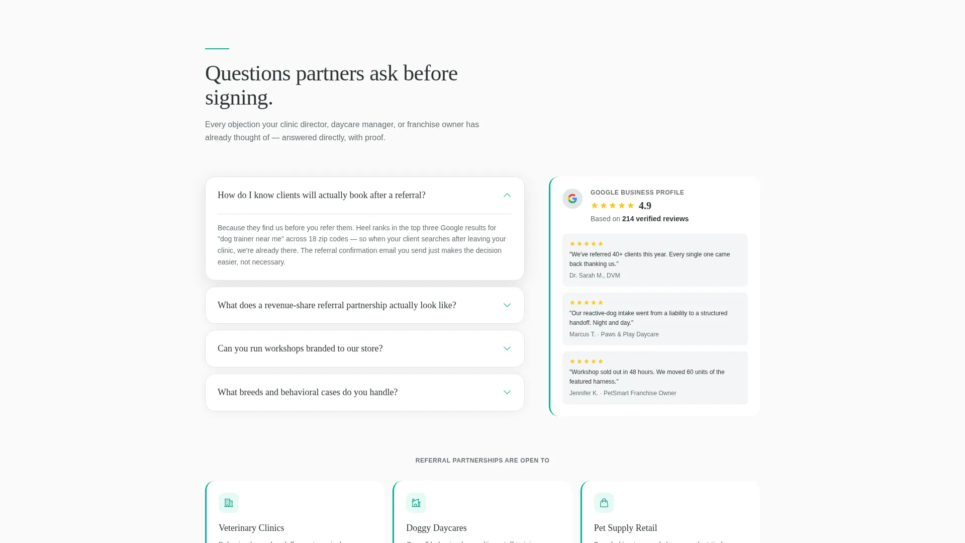 Certified Dog Training Landing Page Template