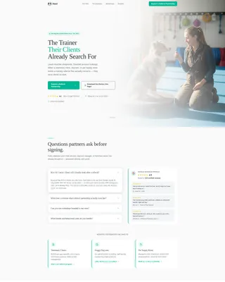 Certified Dog Training Landing Page Template