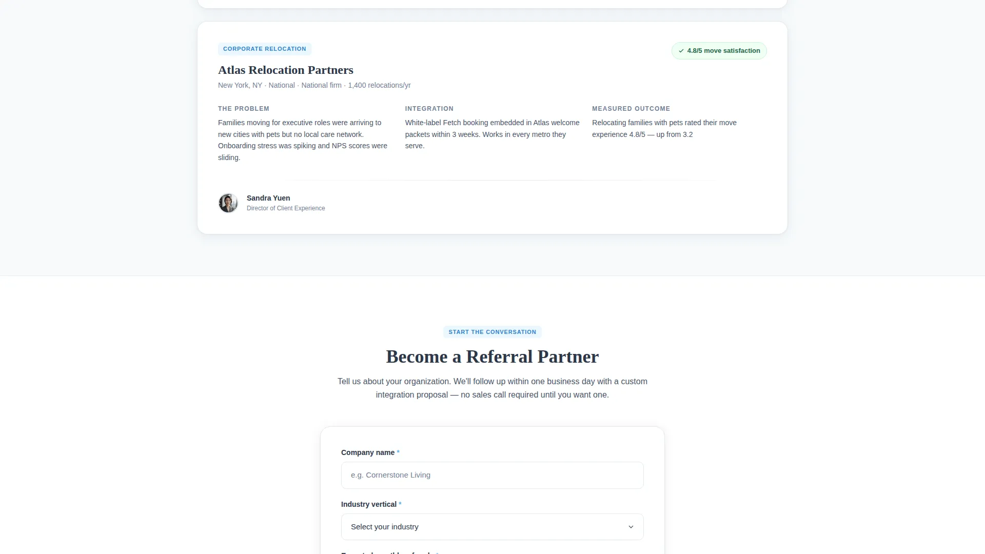Dog Walker & Pet Sitter Booking Landing Page