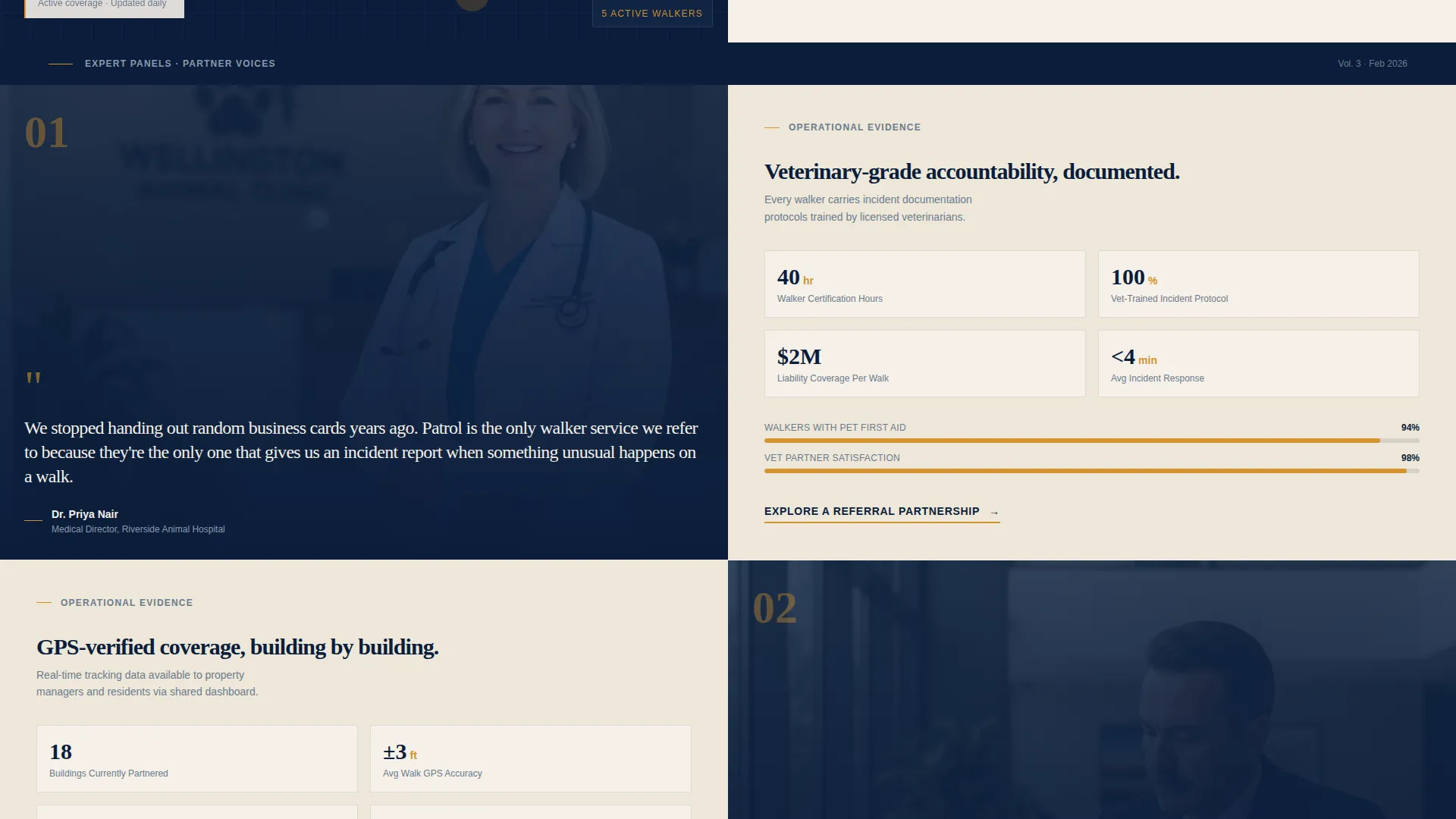 B2B Pet Care Partnership Landing Page Template