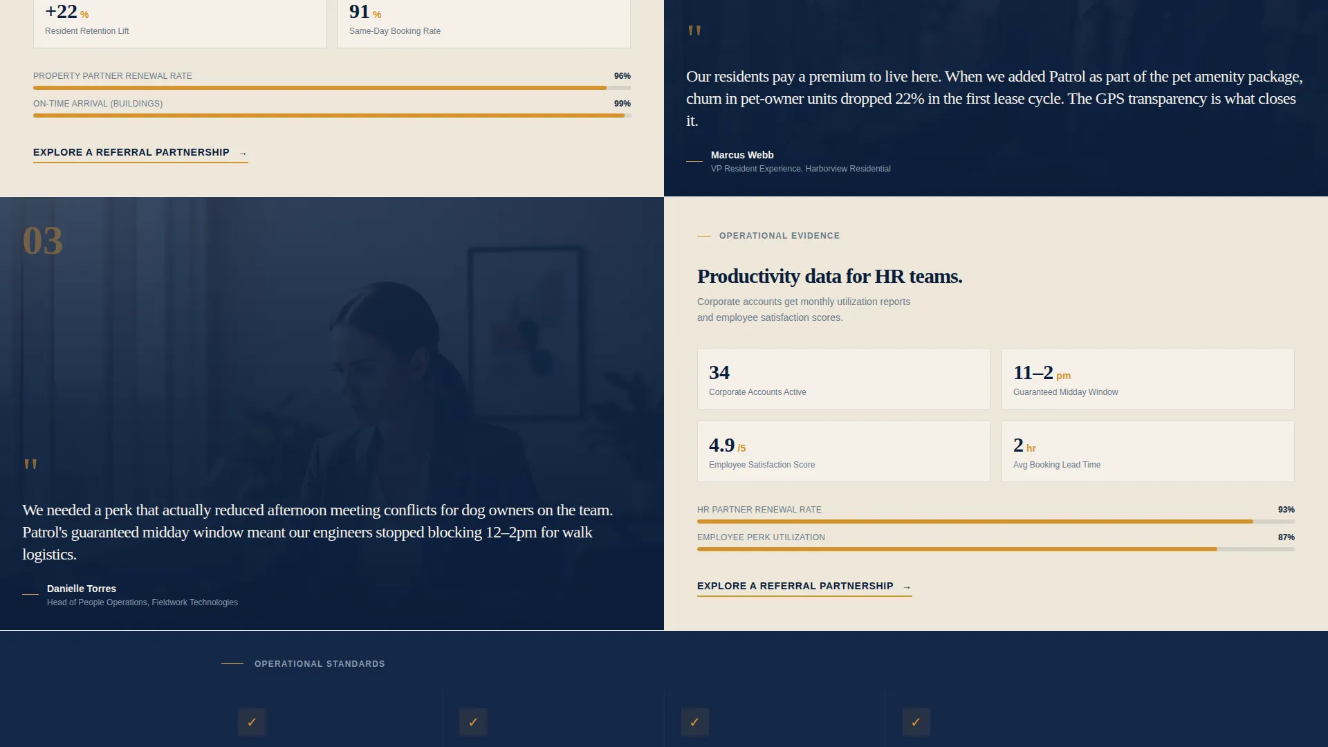 B2B Pet Care Partnership Landing Page Template
