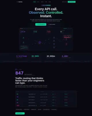 Developer Tools & API Professional Website Template