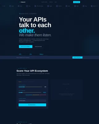 API Management Technology Booking Website Template