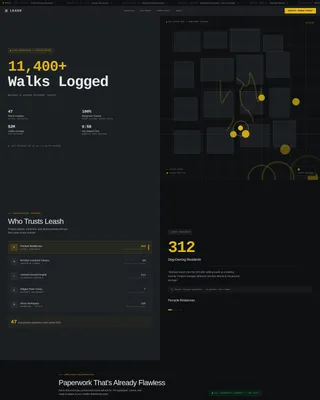 Precision Dog Walking B2B Landing Page Template