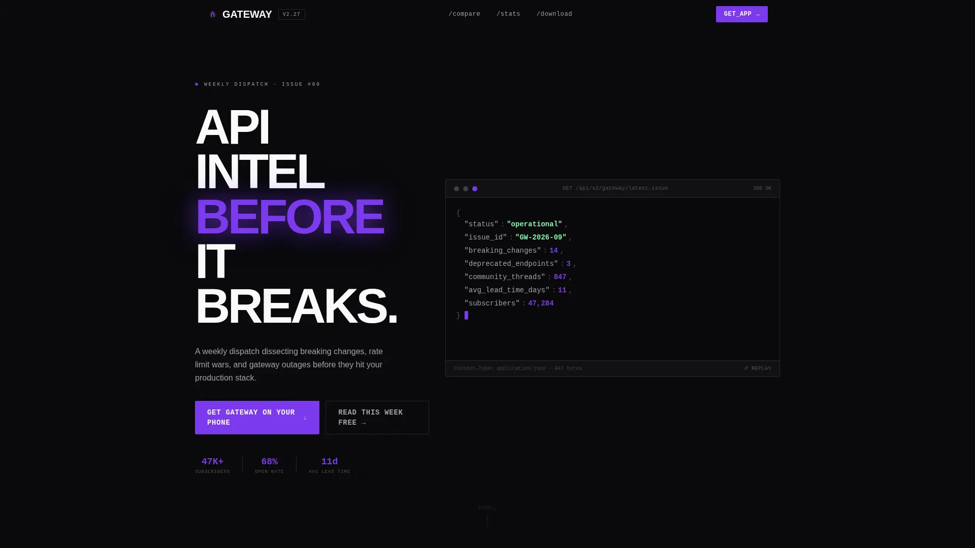 Robust API Orchestration Landing Page Template