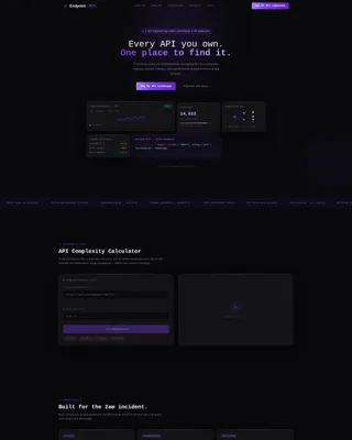 Advanced API Connectivity Landing Page Template