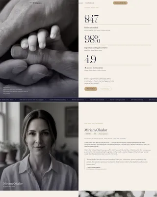 Doula Landing Page Template for Birth Coaches