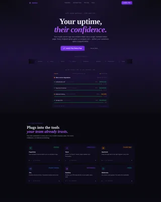 Status & Monitoring Professional Website Template