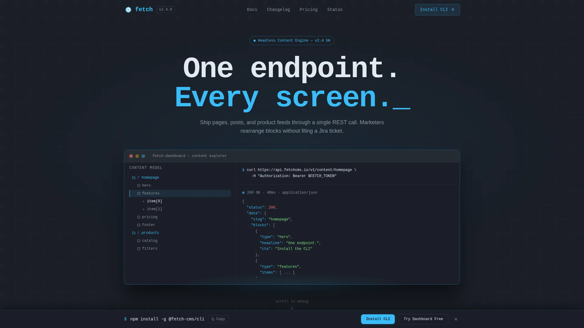API-First Enterprise Software Professional Website Template